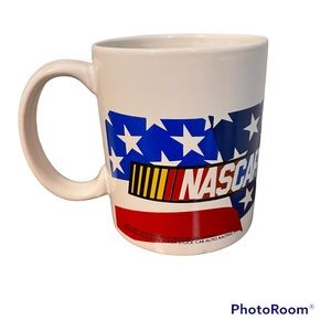 NASCAR Coffee Cup Mug Sherwood 2007 Ceramic American Flag